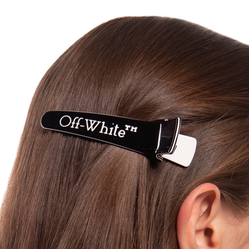 OFF-WHITE™ Logo-print acetate hair clip